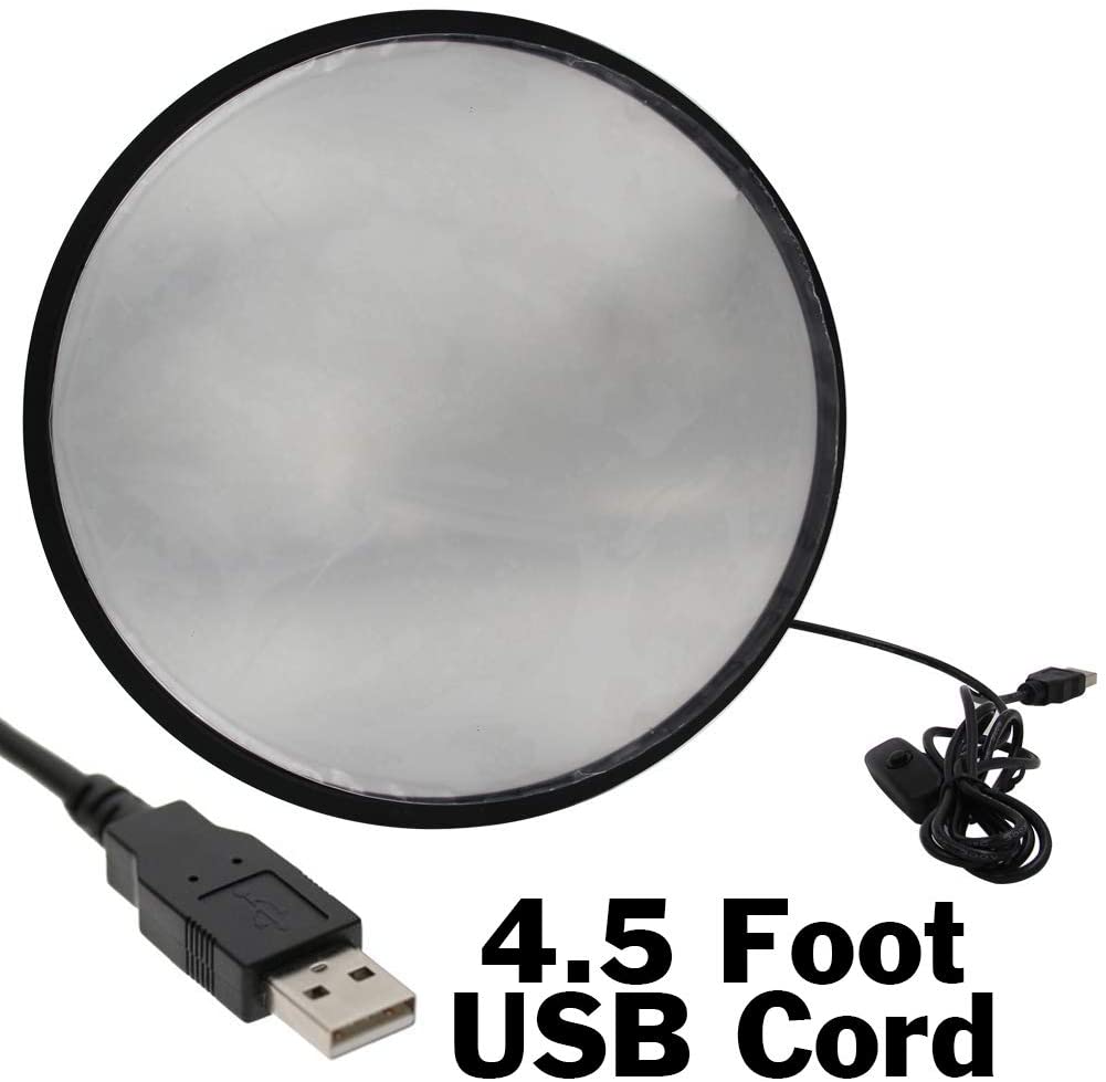Moon Mirror - Mirror by day, Illuminated moon night-light by night
