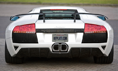 Motorized License Plate Hider Gadget - GIF