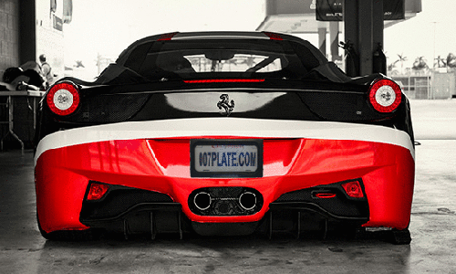 Motorized License Plate Hider Gadget - GIF