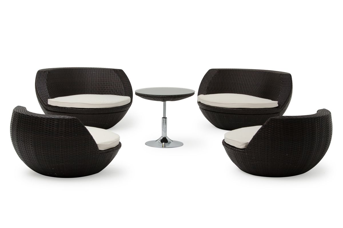 Renava Ovum Egg Shaped Patio Set Stacks Into Egg Shape