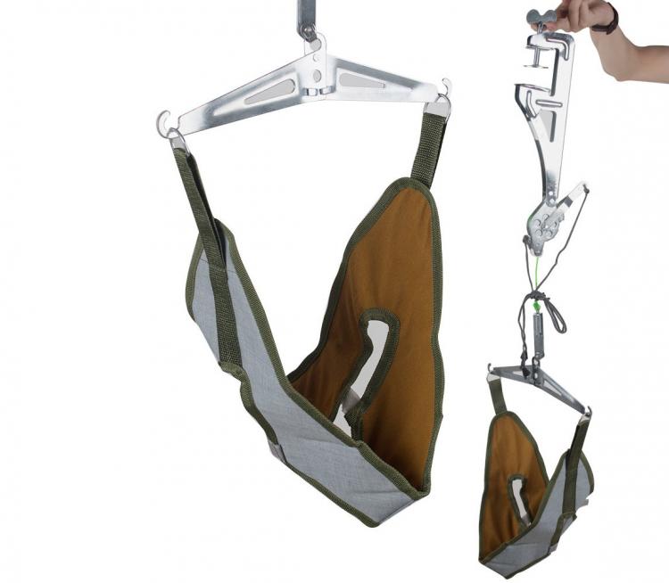Over-The-Door Mechanism Lets You Stretch Your Neck For Pain Relief - Self neck stretching door gadget