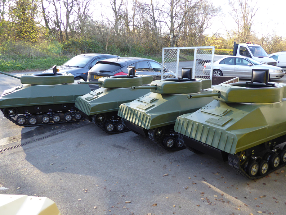 Paintball Battle Tanks - Mini tanks that shoot paintballs