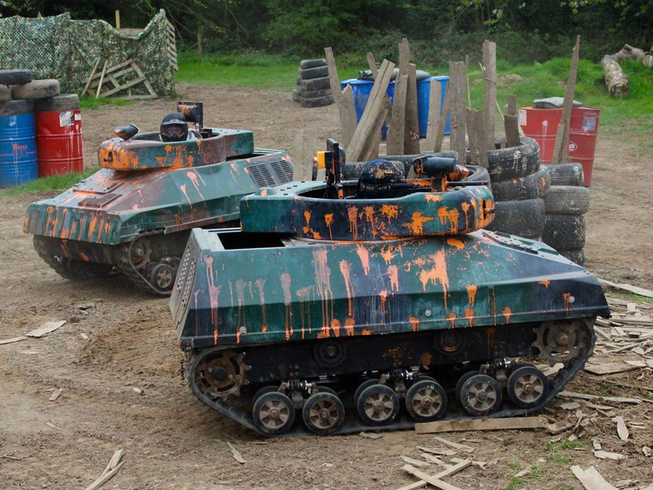Paintball Battle Tanks - Mini tanks that shoot paintballs