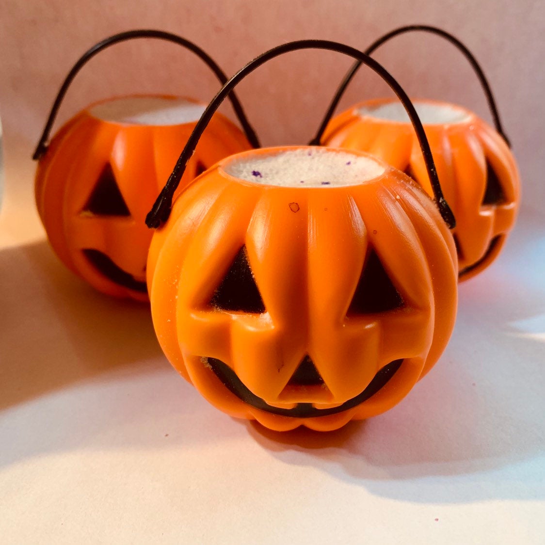 Scary Horror Jack-o-lantern bucket pumpkin Bath Bomb - Melting Pumpkin bath bomb