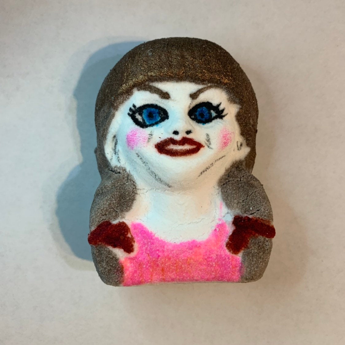 Scary Horror Porcelain Doll Bath Bomb - Melting Doll bloody bath bomb