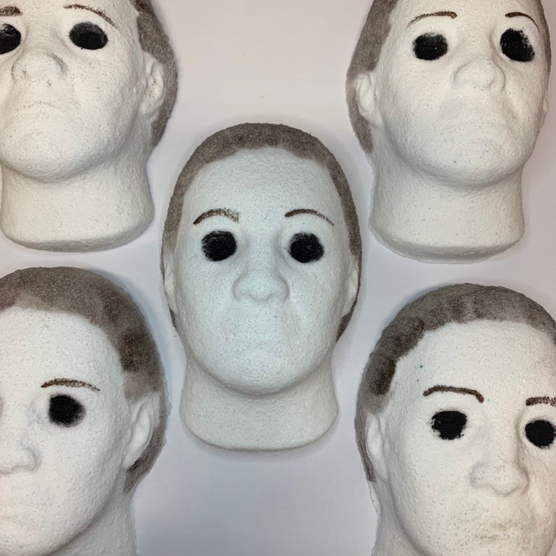 Scary Horror Michael From Halloween Bath Bomb - Melting Michael Halloween bath bomb