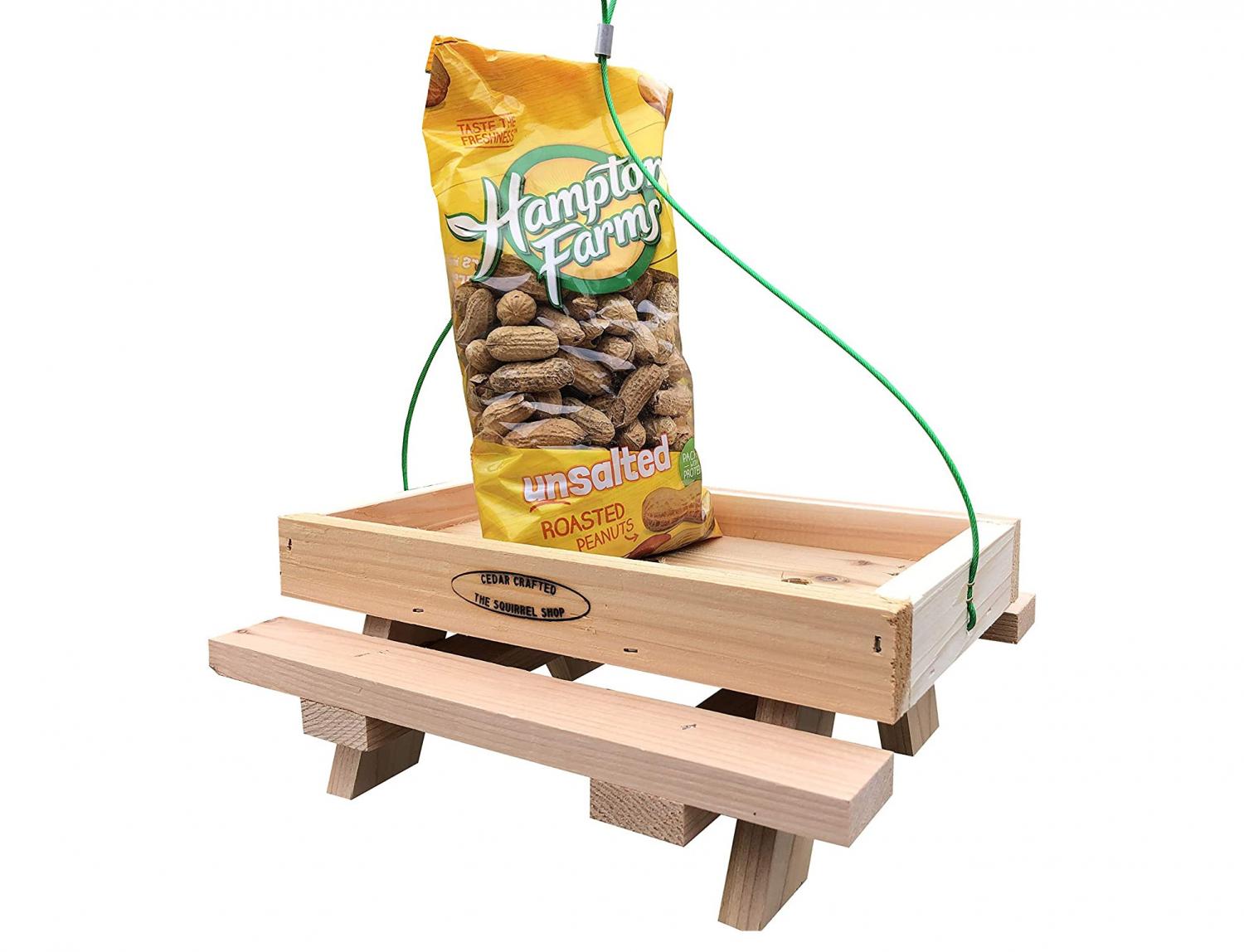 Picnic Table Squirrel Feeder
