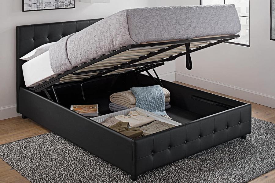 Pop-Up Storage Bed With Shoe Storage Underneath