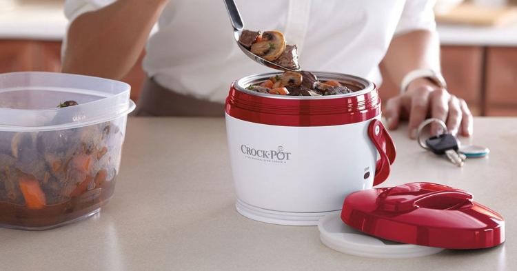Portable Crock-Pot Lunch Crock - Portable slow-cooker lunch pale
