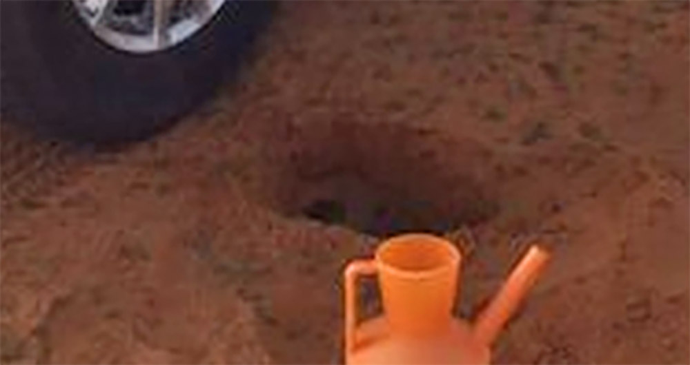 Portable Car Tire Toilet Seat - Toilet attaches to car tire