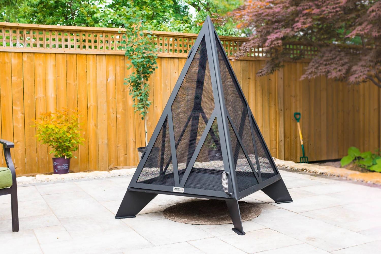 Pyramid Bonfire Pit outdoor fireplace