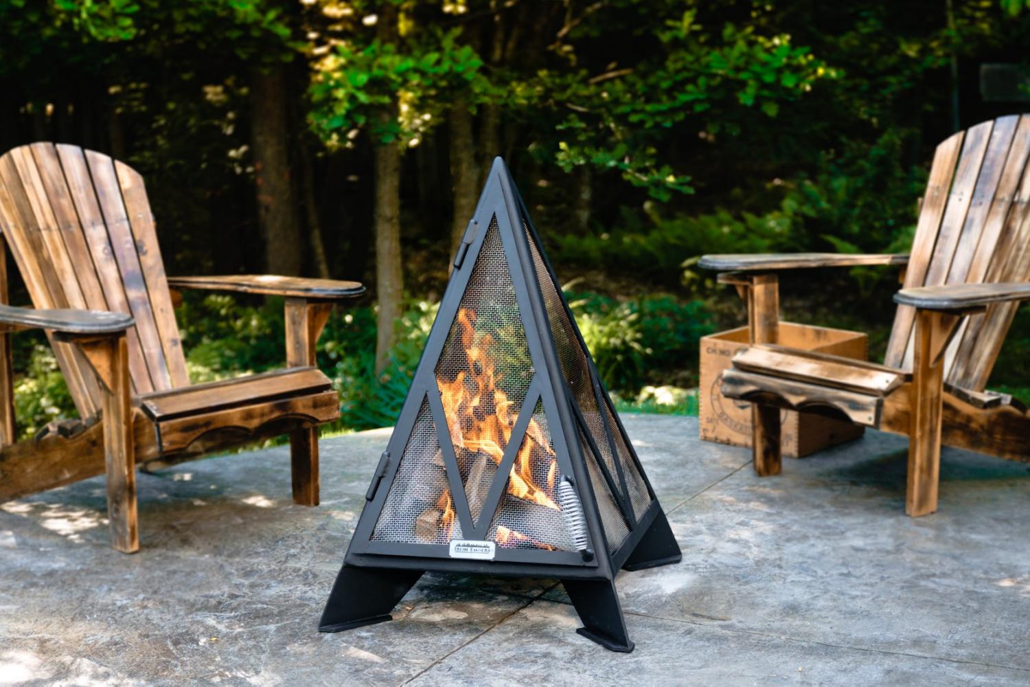 Pyramid Bonfire Pit outdoor fireplace