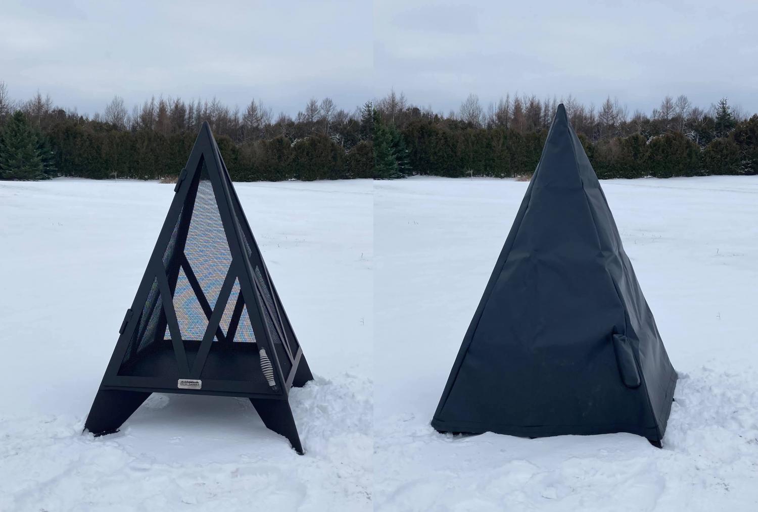 Pyramid Bonfire Pit outdoor fireplace