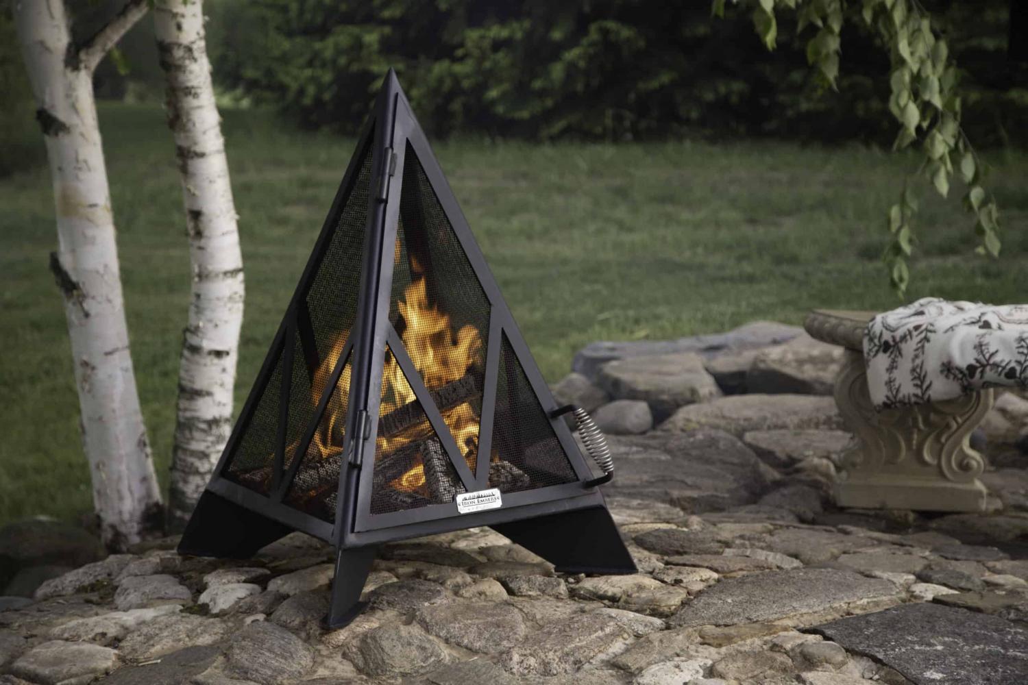 Pyramid Bonfire Pit outdoor fireplace