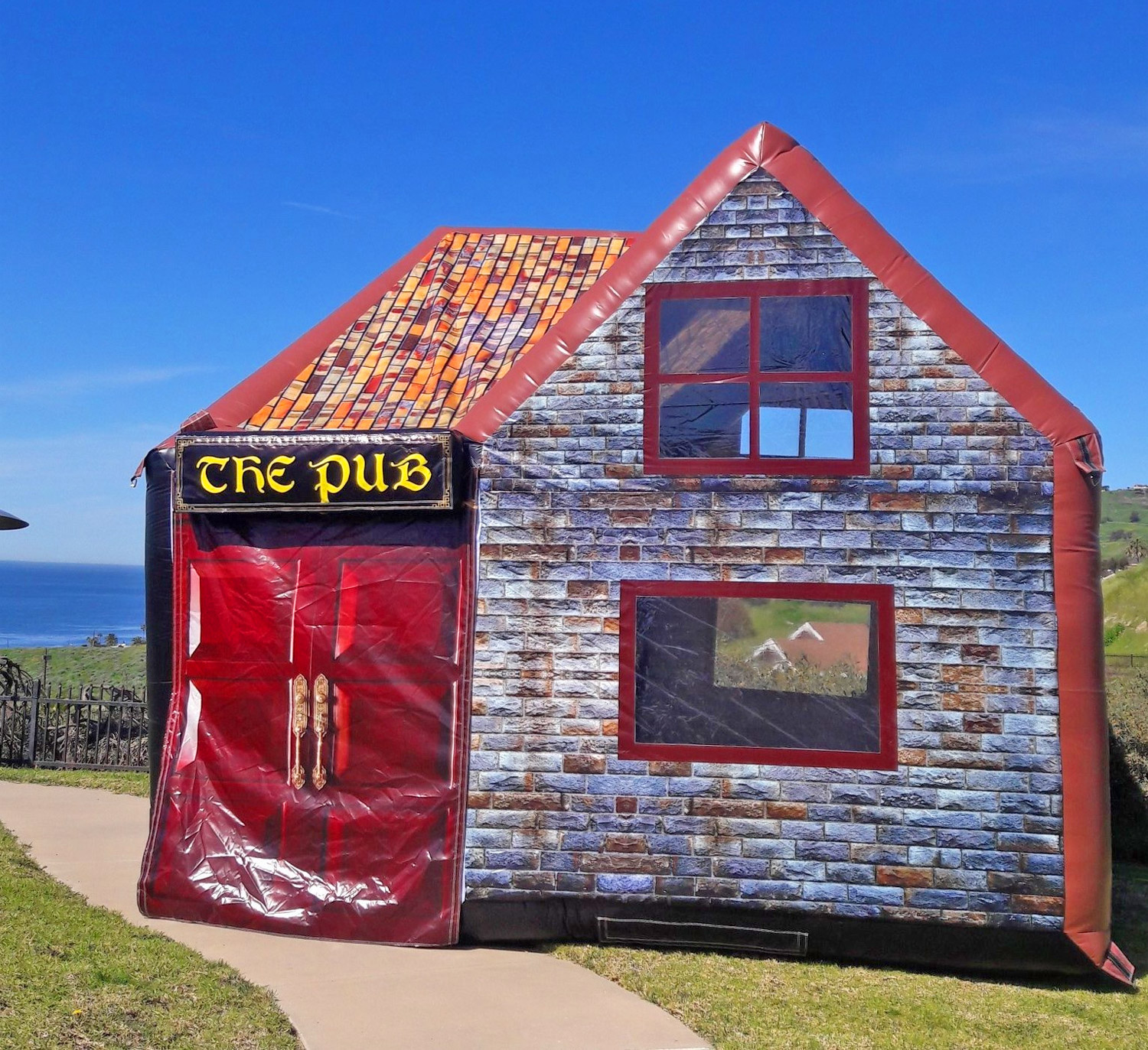 Giant inflatable pub