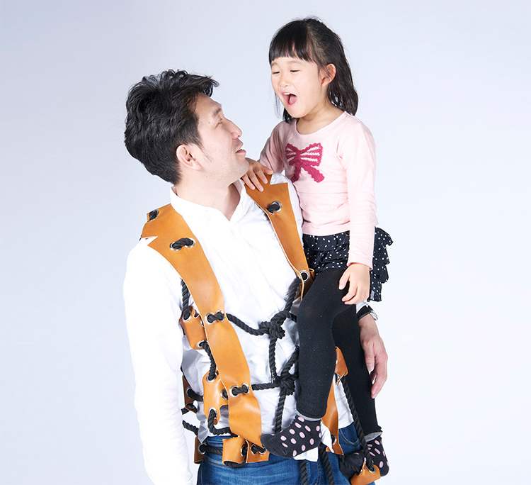Rope Suit Turns Dad Into Jungle Gym