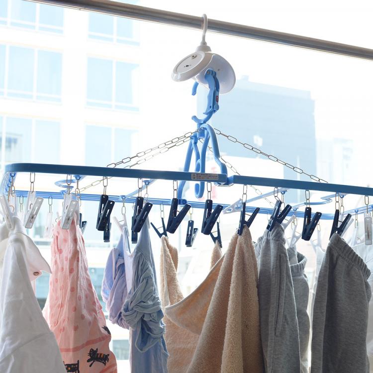 Best Japanese gadget rotating clothing hanger - travel clothes hanger rotates to air-dry clothing