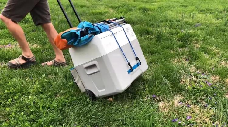 Solar powered cooler - portable refrigerator with solar panels - Gosun chill portable solar cooler