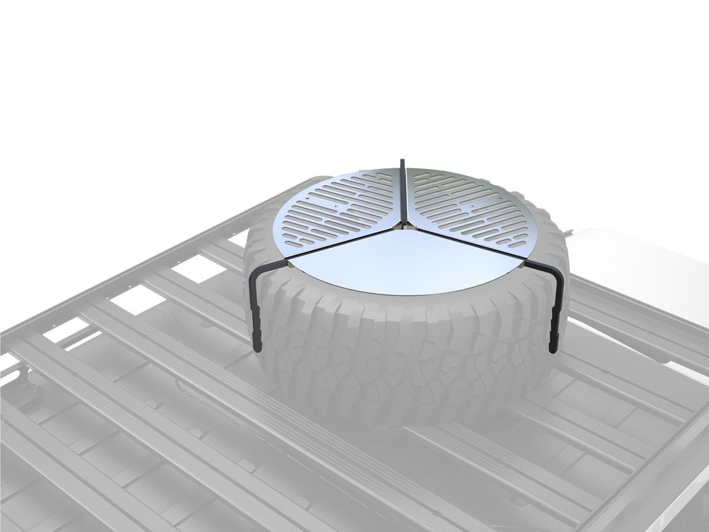 Spare Tire Mount BBQ Camping Grill - Portable tire mount BBQ Grate
