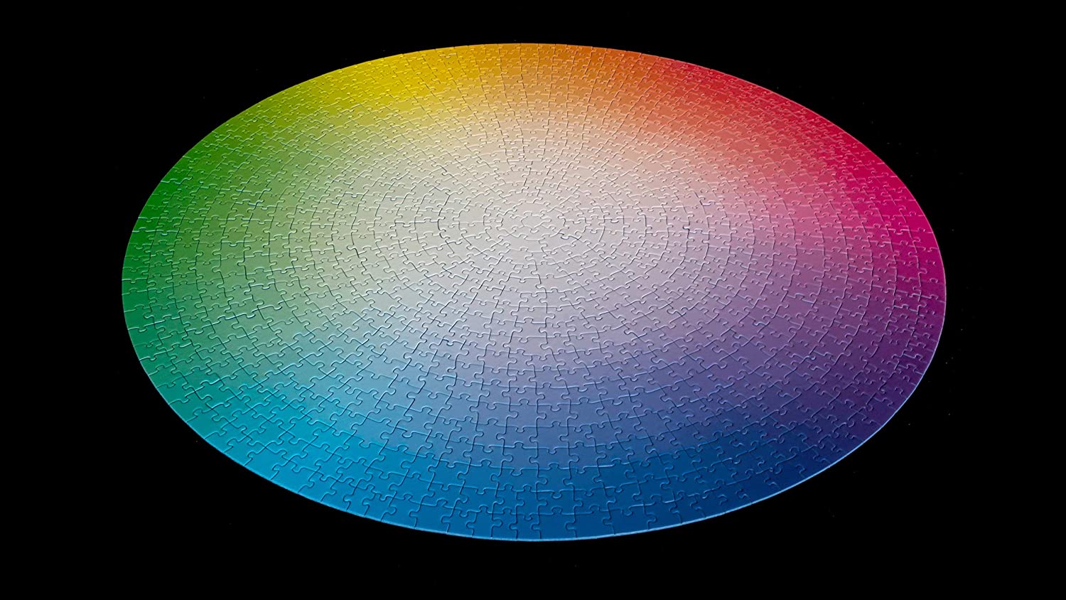 colorful gradient circular jigsaw puzzle 1000 pieces