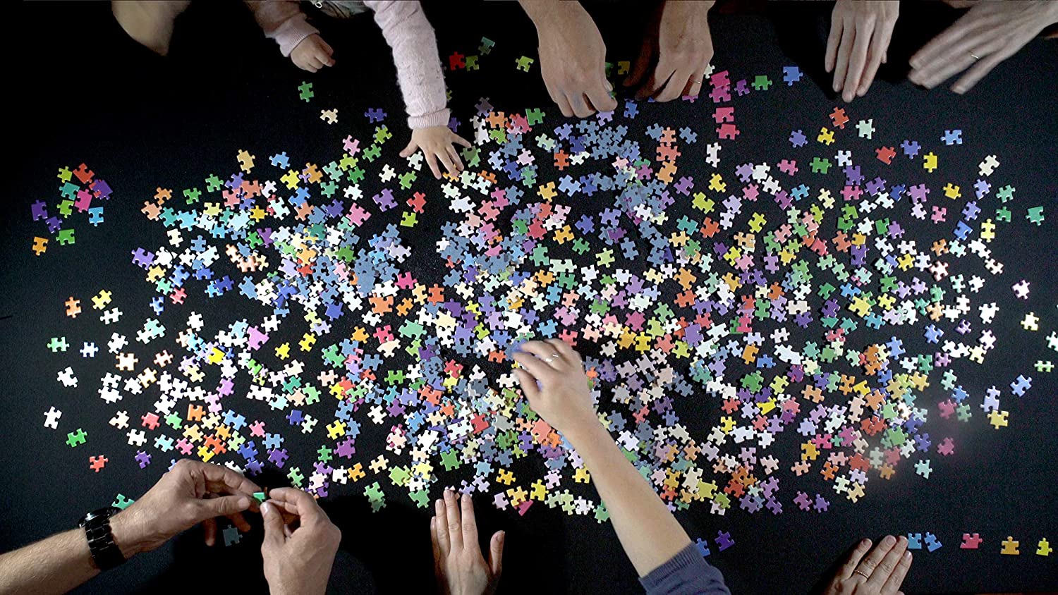 colorful gradient circular jigsaw puzzle 1000 pieces