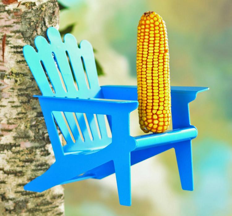 Squirrel Chair Corn Cob Feeder