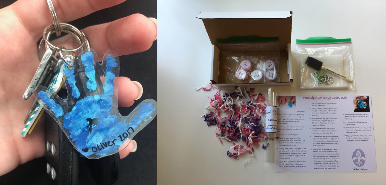 Super Easy DIY Kid-Craft Turns Your Child's Hand-print Into a Key-chain
