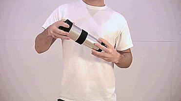 Telescoping Coffee Mug Bong - GIF