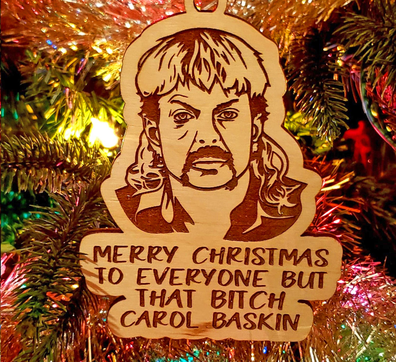 Tiger King Christmas Ornament