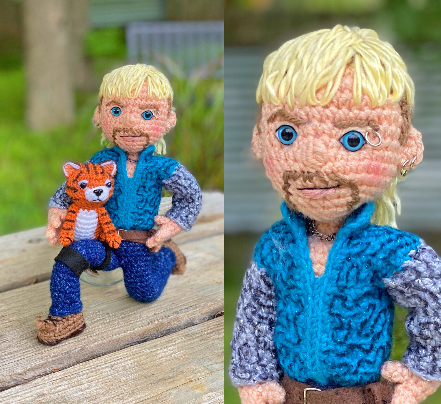 Crochet Tiger King FIgure