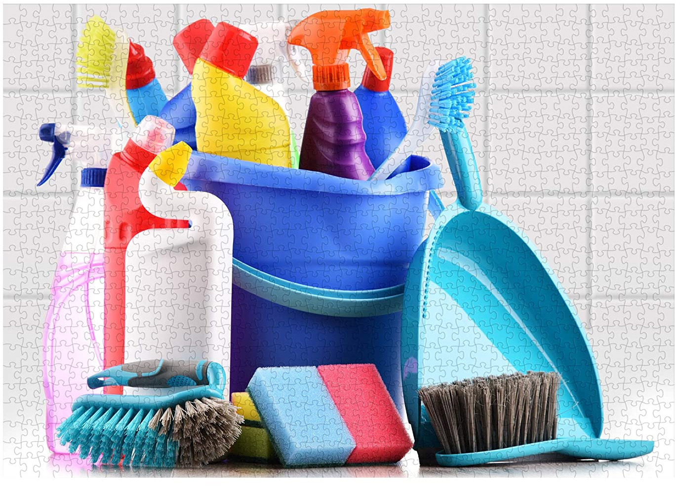 Cleaning Supplies Jigsaw Puzzle - Funny Quarantine pandemic puzzle