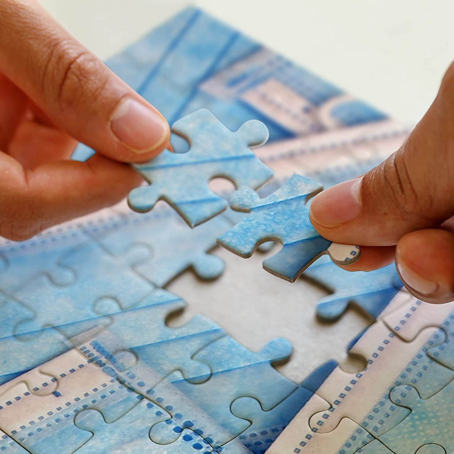 Face Masks Jigsaw Puzzle - Funny Quarantine pandemic puzzle