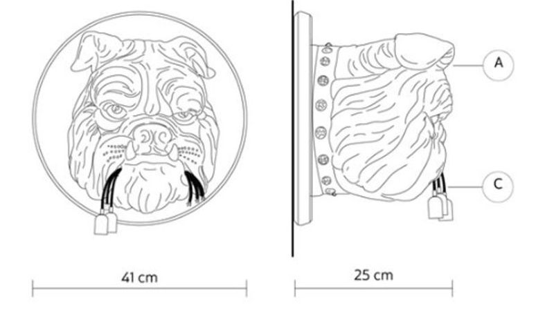 Bulldog Wall Sconce