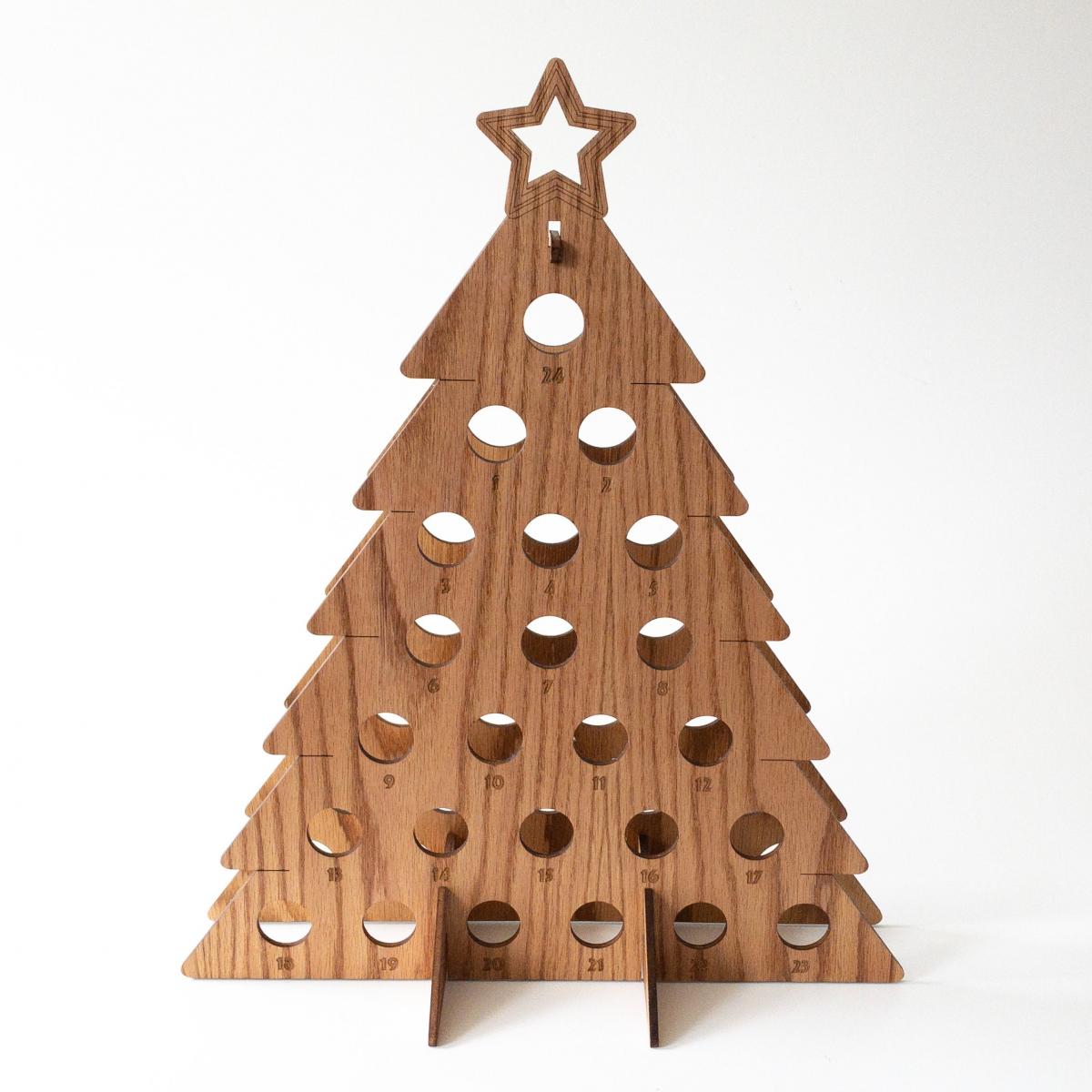 Adult Beer Bottle Christmas Tree Advent Calendar - Wine Bottle Advent Calendar