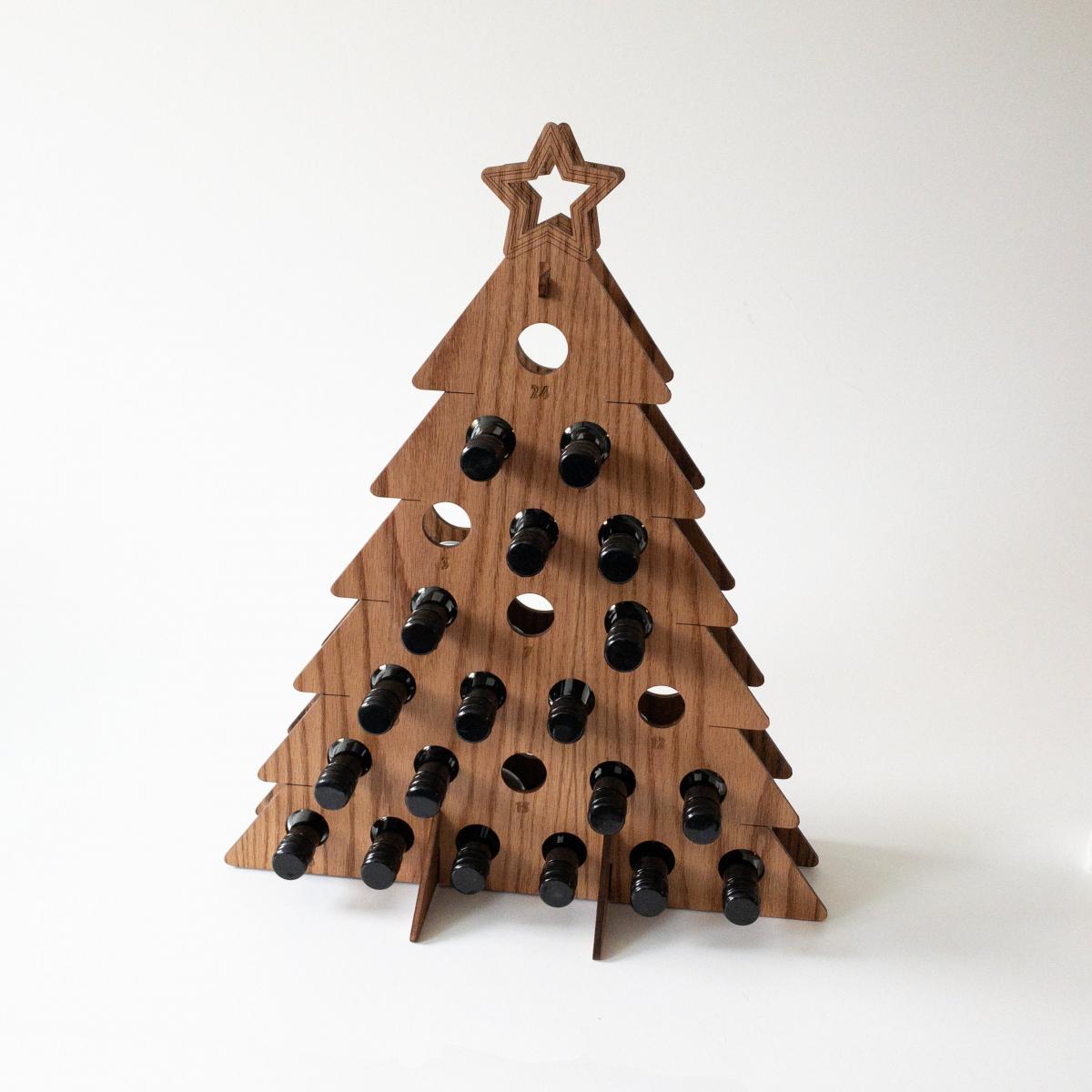 Adult Beer Bottle Christmas Tree Advent Calendar - Wine Bottle Advent Calendar