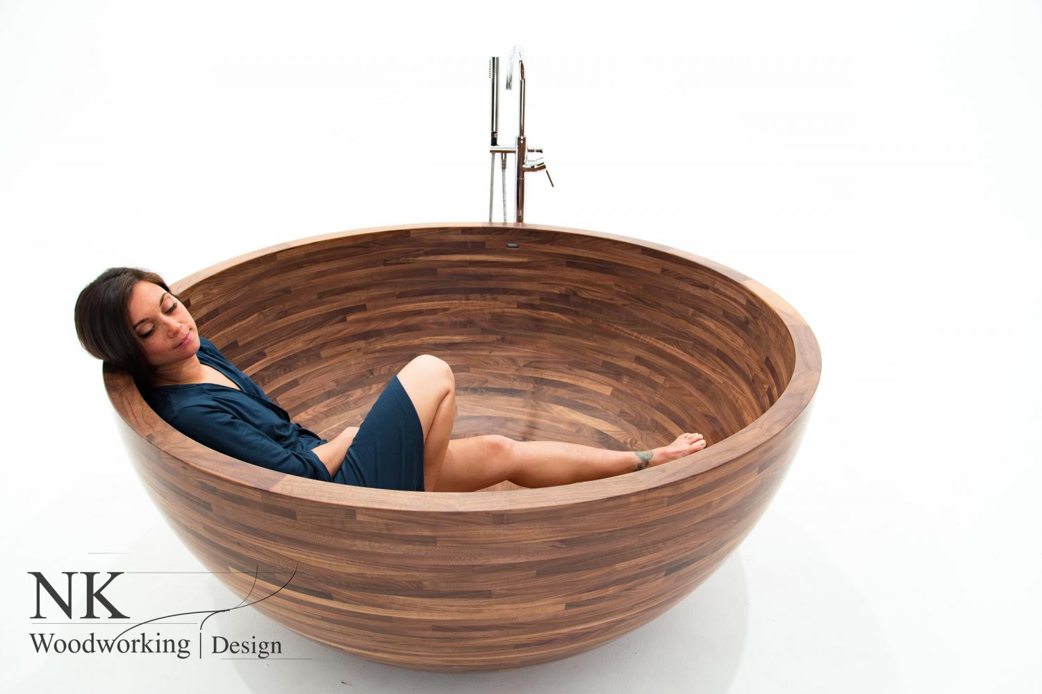 Luxurious Wooden Bathtubs - Shipbuilder wooden bathtubs inspired from ships - NK Woodworking Design