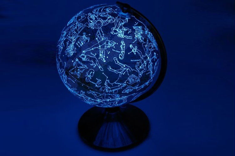 Celestial Constellation Changing Night Light Globe