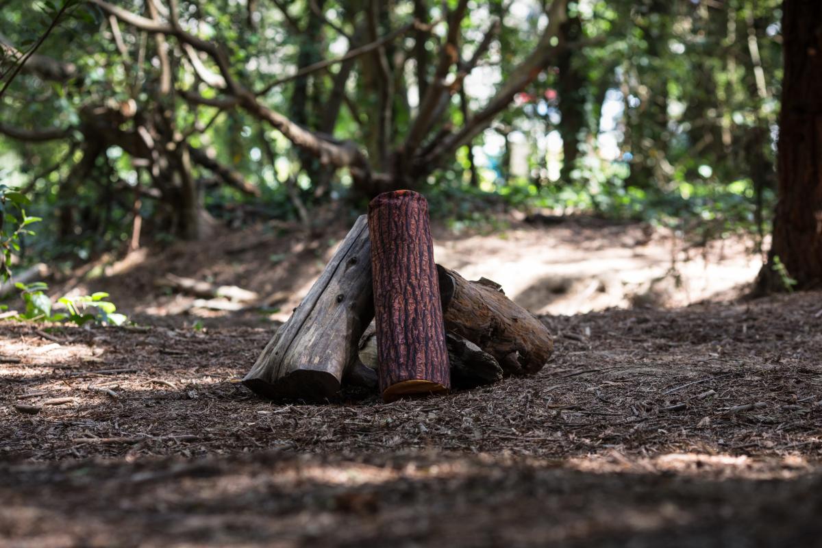 Wood Log Yoga Mat Bag - Yoga bag turns your yoga mat into a realistic wooden log