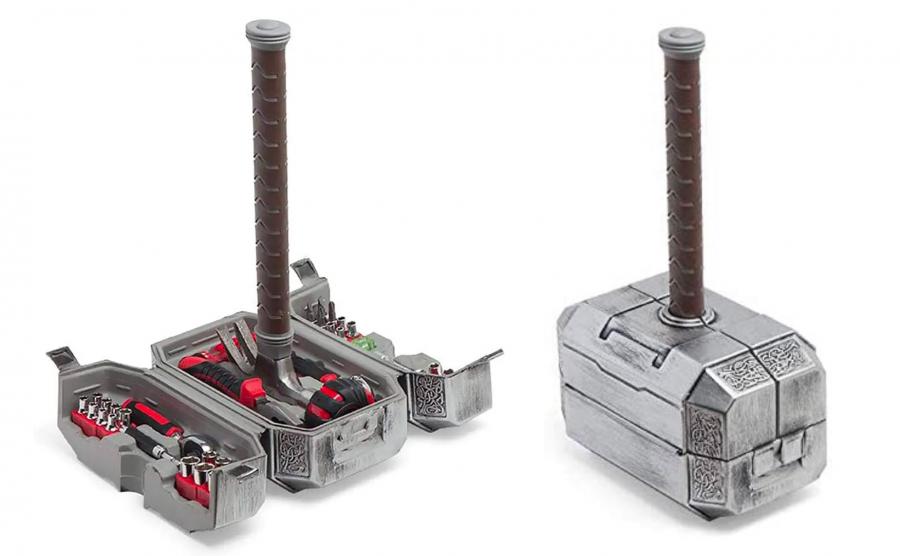 Thors Hammer Tool Set - Flip open Thor hammer tools