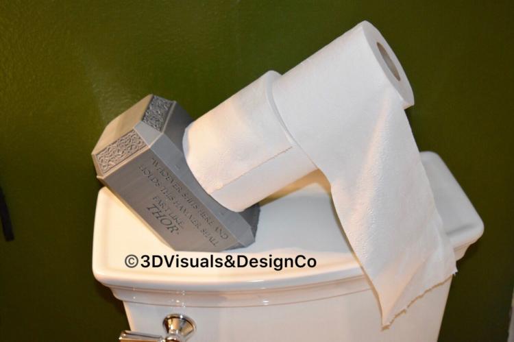 Thor's Hammer Toilet Paper Holder