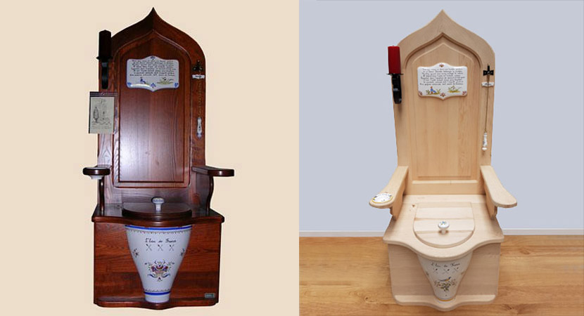 Wooden Kings Throne Toilet