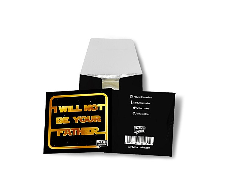 I will not be your father funny star wars condom