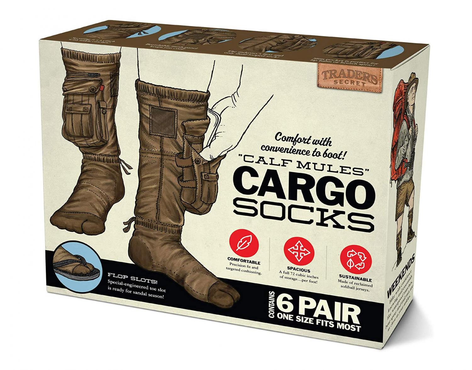 Cargo Socks Are Now A Thing, So You Can Hold Your Phone, Snacks, Or Cash Right in Your Sock Pocket