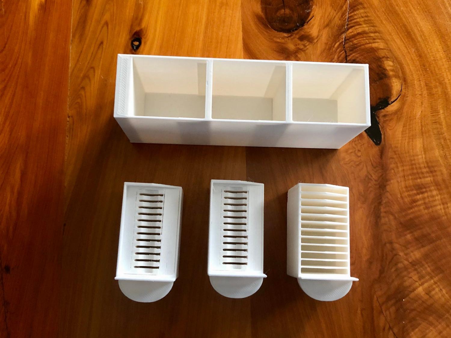 Tiny Filing Cabinet For SD Cards - 3D Printed Mini Filing Cabinet that holds micro SD cards