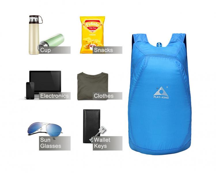 Tiny Packable Backpack Expands To Full Size Backpack - Tiny key-chain backpack