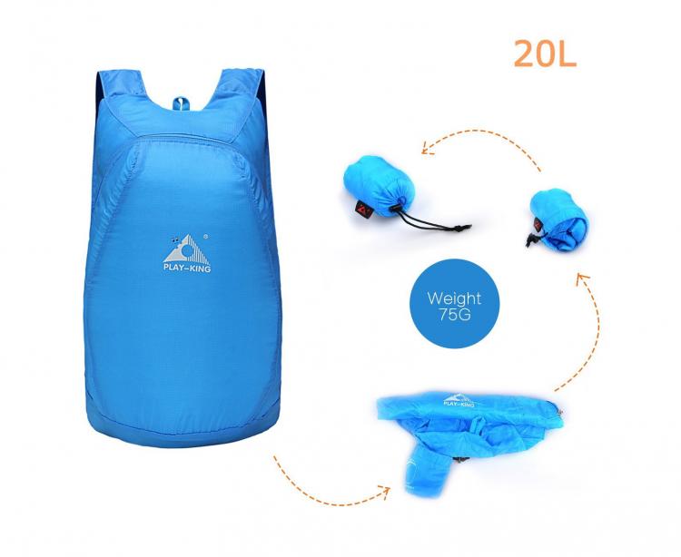 Tiny Packable Backpack Expands To Full Size Backpack - Tiny key-chain backpack