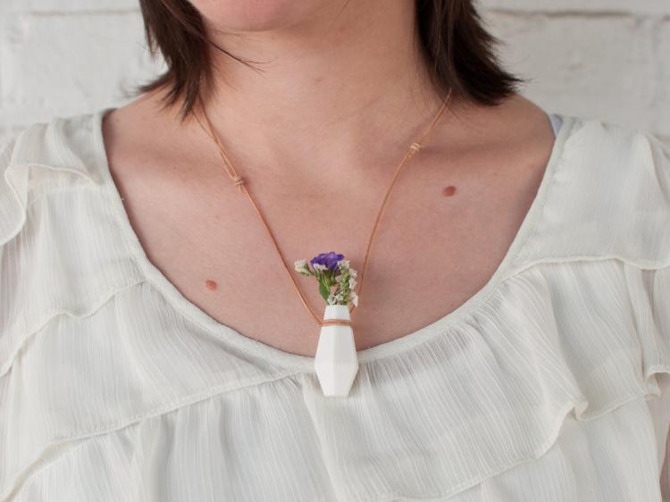Mini Planter Necklace - Mini succulent necklace planters