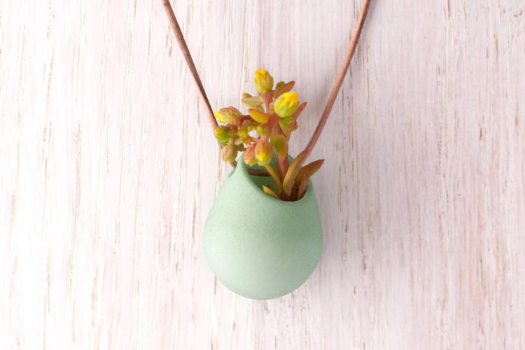 Mini Planter Necklace - Mini succulent necklace planters