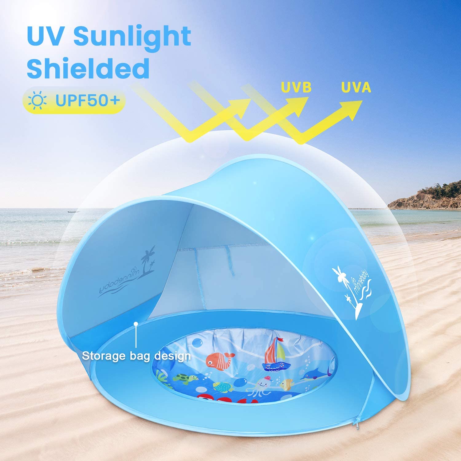 Tiny Portable Baby Pool Beach Tent