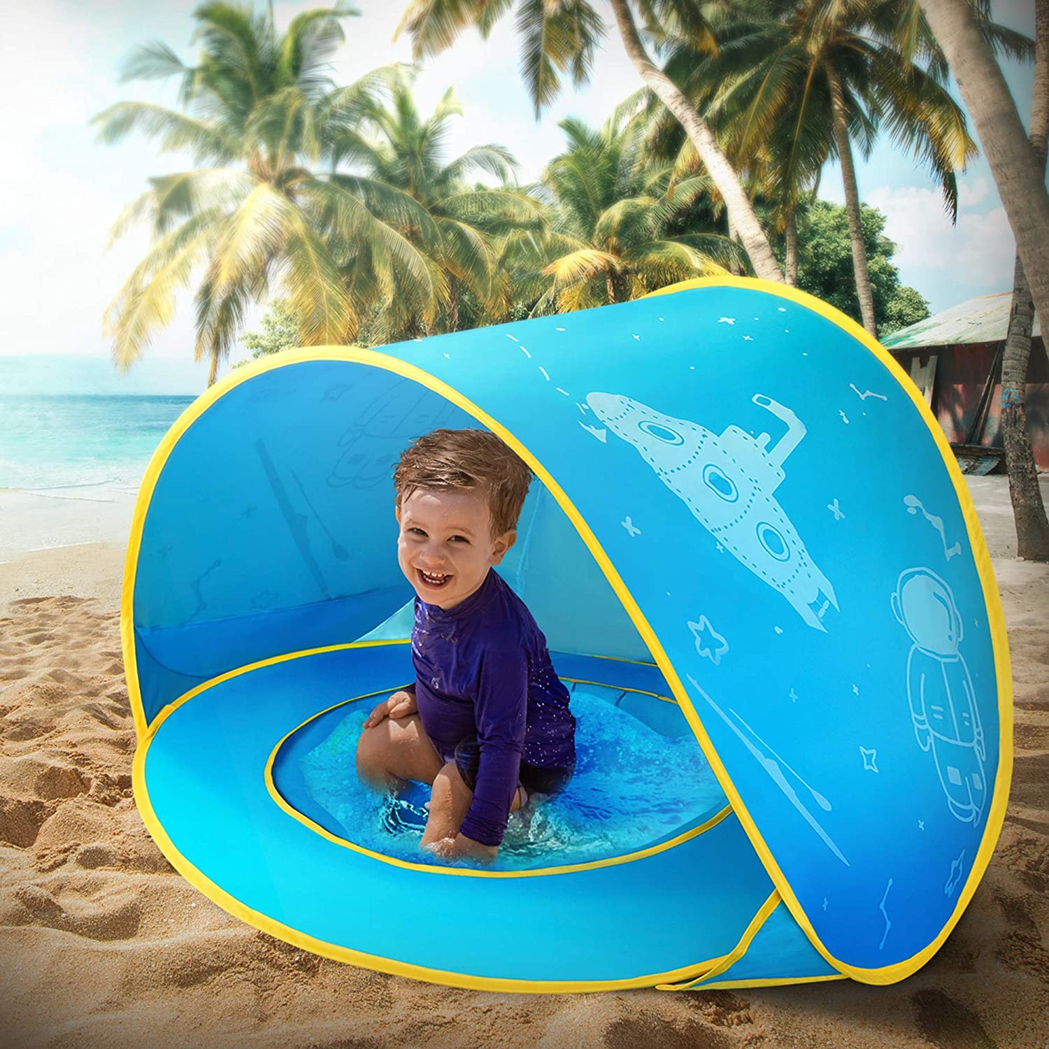 Tiny Portable Baby Pool Beach Tent